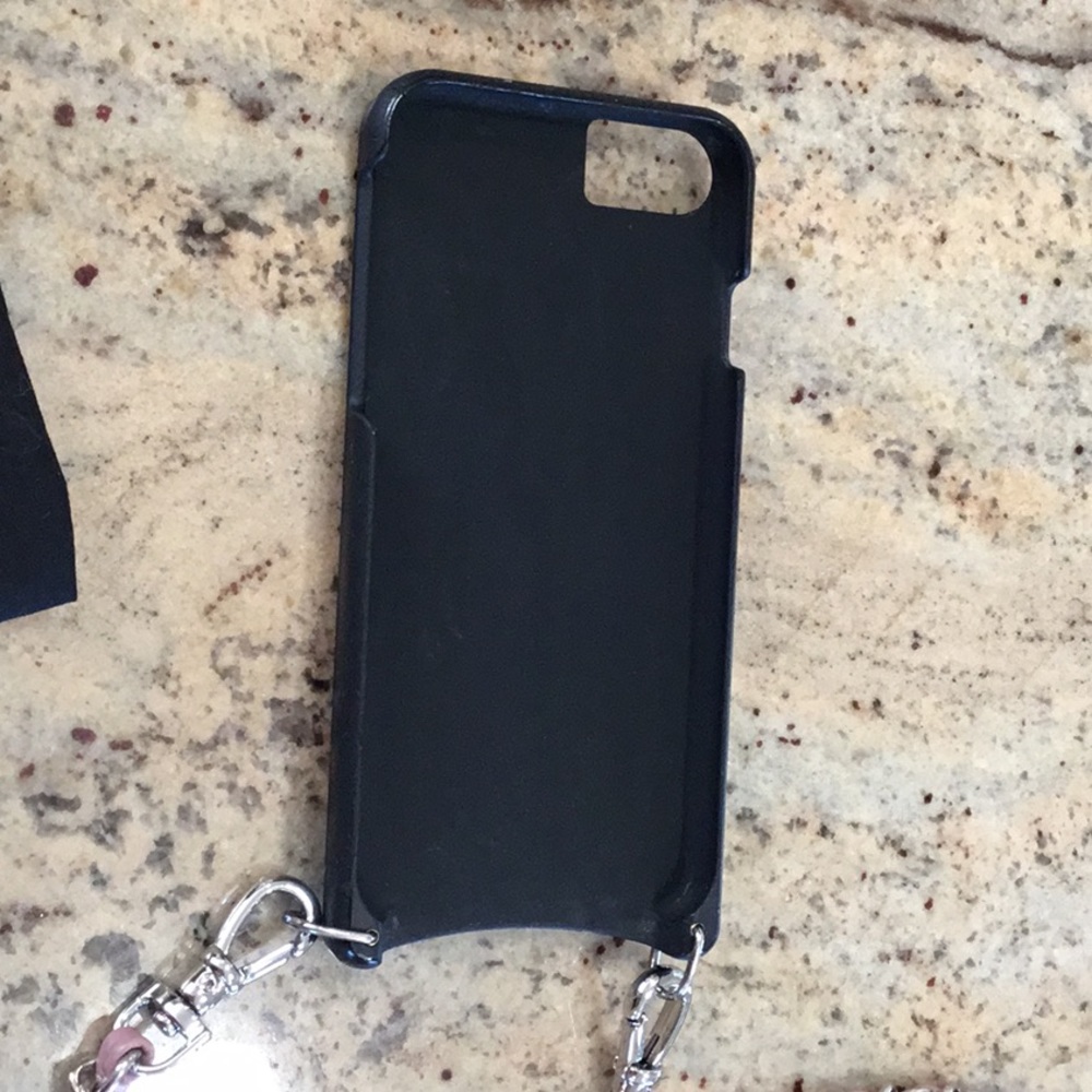 Bandolier Black Phone Case with Pink Chain - Picture 5 of 8